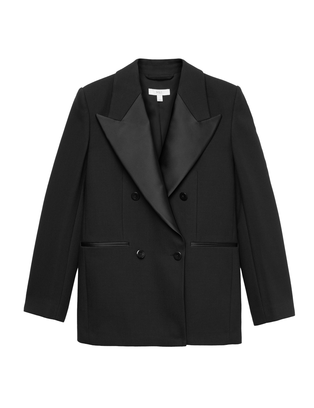  (M&S Tuxedo Jacket, Black, £85)