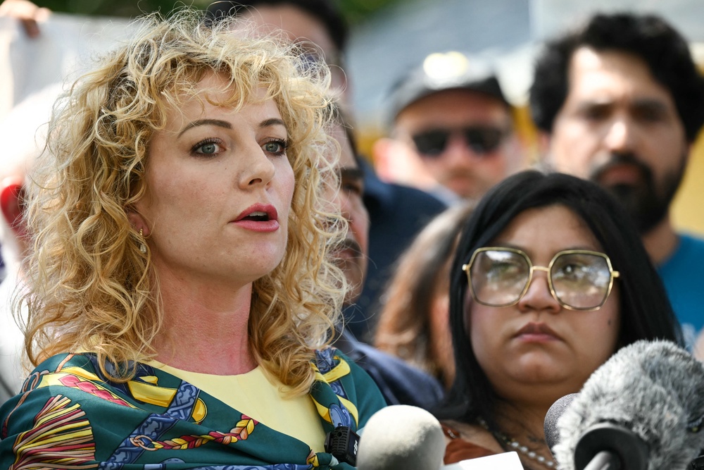 Kate Lincoln-Goldfinch, Garcés Pérez’s attorney, said that her client entered the country legally (AFP/Getty)