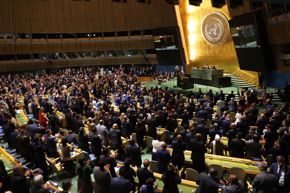 The UN General Assembly in New York this week (AP)