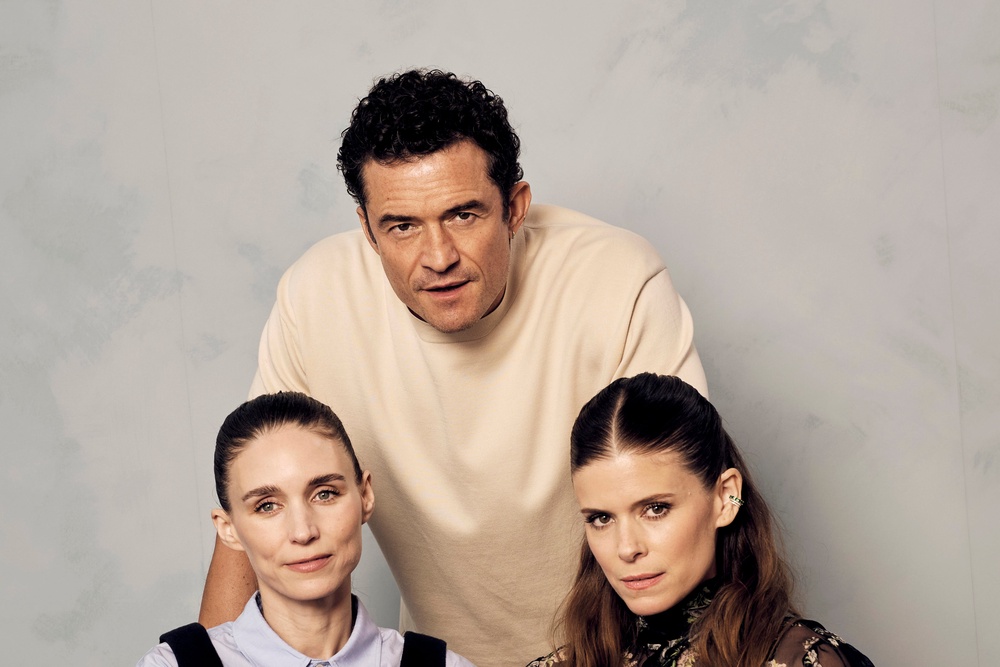 Rooney Mara, Orlando Bloom and Kate Mara star together in ‘Bucking Fastard’ (Getty Images for IMDb)