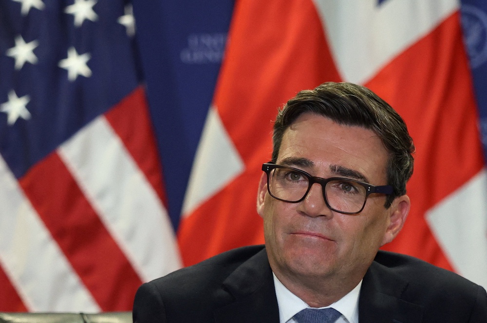 Mr Burnham met  Trump during his visit to the US to attend the United Nations General Assembly (Toby Melville/PA) (PA Wire)
