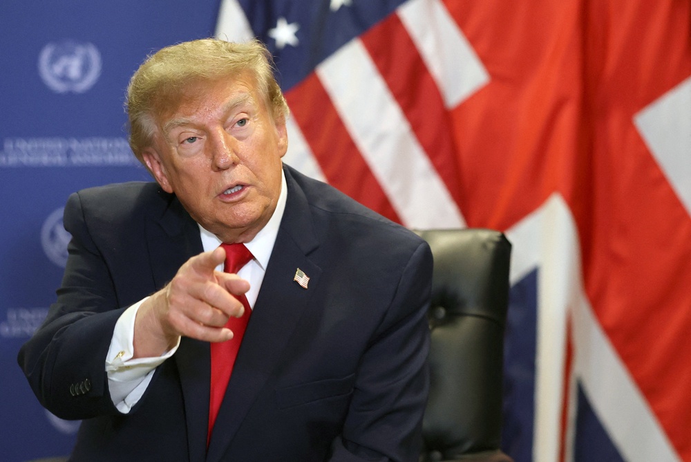 US President Donald Trump praised Mr Burnham as a ‘natural business person’ (Toby Melville/PA) (PA Wire)