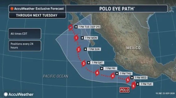 Southern Arizona and Utah have the 'biggest risk' of being hit with rain next week because of the storm, a meteorologist warned (AccuWeather)