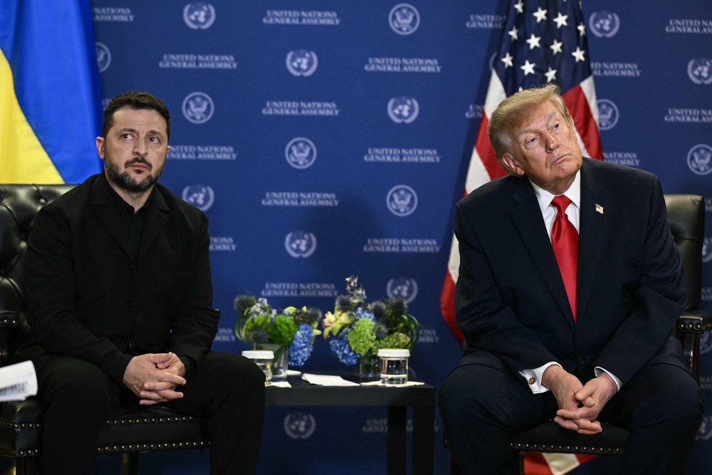 Russia said on Thursday there was no decision yet on a possible summit between US president Vladimir Putin and Donald Trump in December (AFP/Getty)