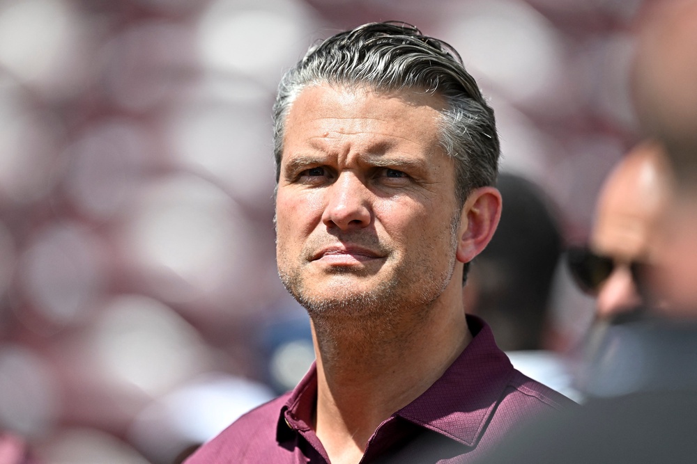 US Defense Secretary Pete Hegseth spoke to his UK counterparts about an alleged terror plot against a US base in England (Reuters)