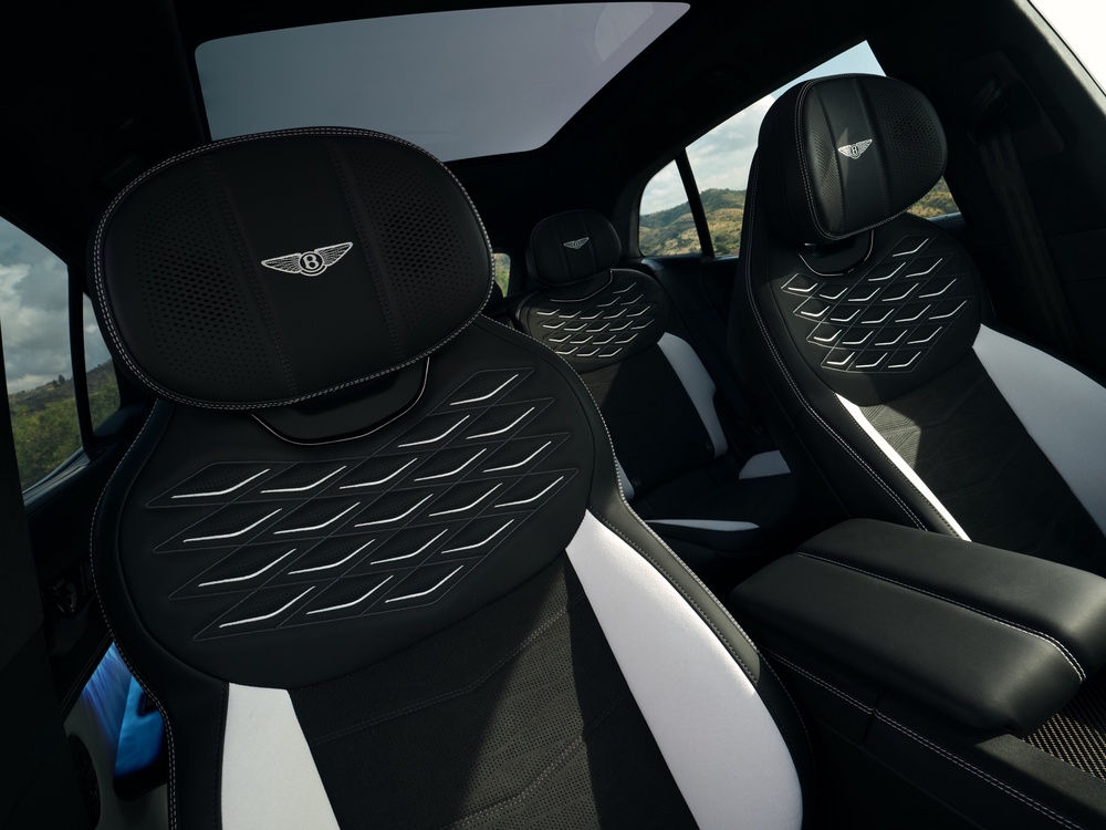 The Bentley Torcal's seats can be trimmed in a new British-made Merino Wool – its first use in a car (Bentley)