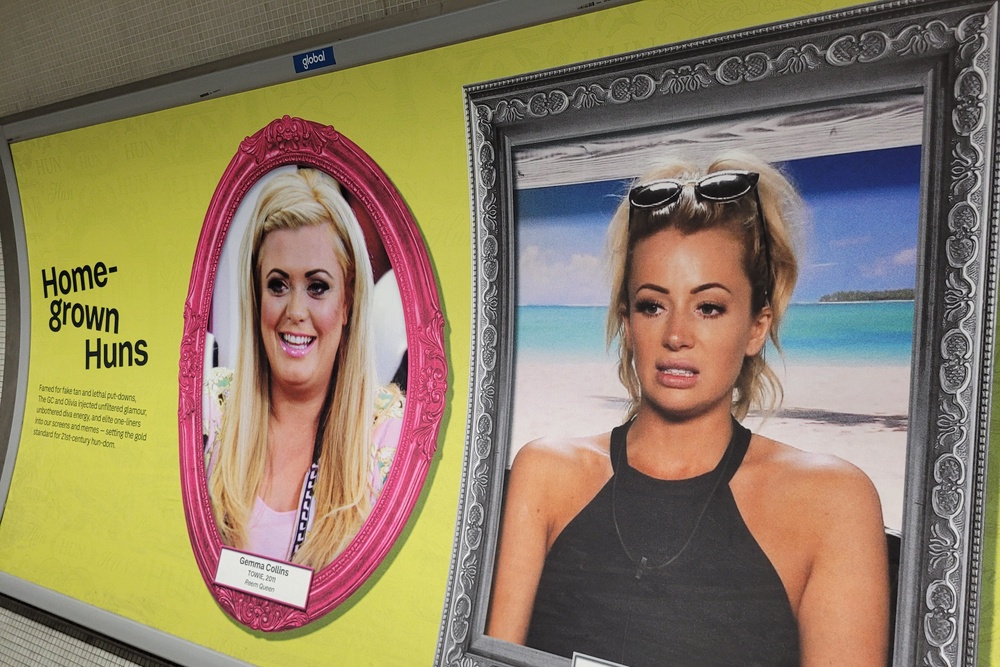 Gemma Collins (right) and Olivia Attwood (left) feature on ITV's new ‘London Hunderground’ ad campaign (Helen Coffey)