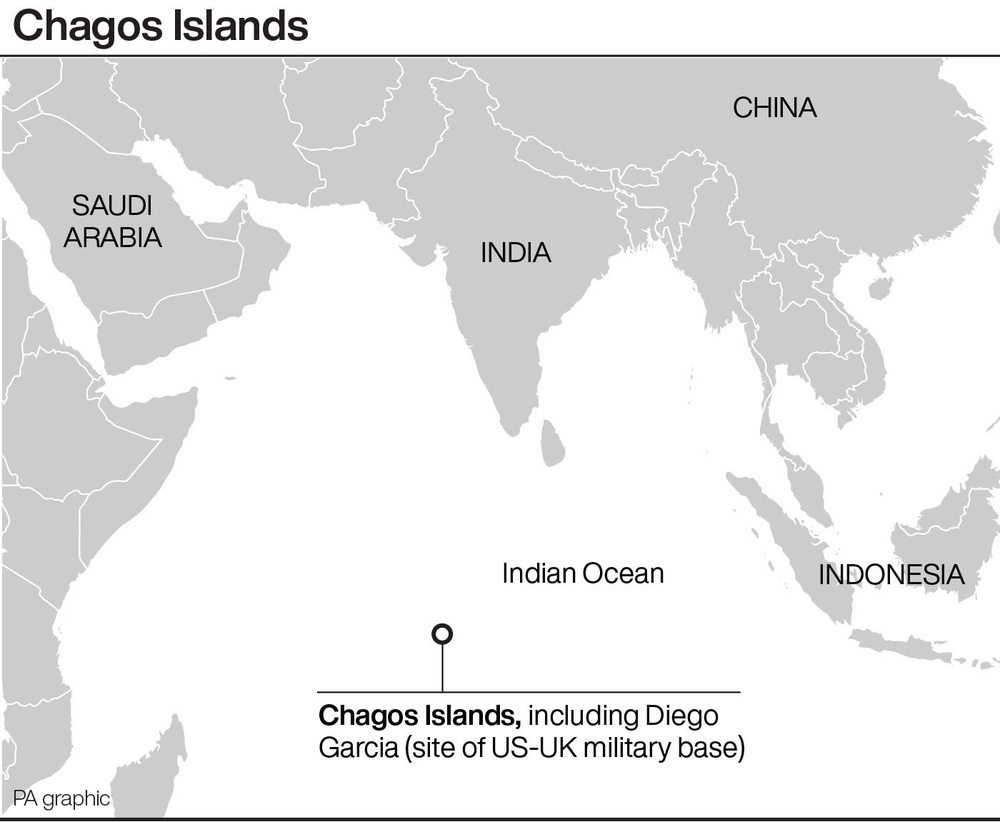 Chagos Islands (PA Graphics)