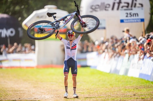 Pidcock won the mountain bike cross-country world title for a second time late last month (AP)