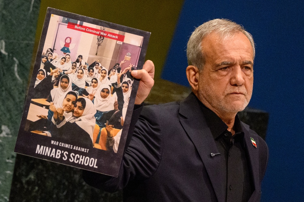 Image from: Iran-US war latest: Iranian president says US has no respect for international law and hits out at ‘bully’ Trump