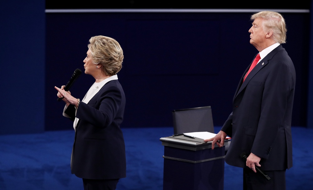 In 2016, Donald Trump frequently faced accusations of sexism, including for calling Hillary Clinton a ‘nasty woman’ (Getty Images)