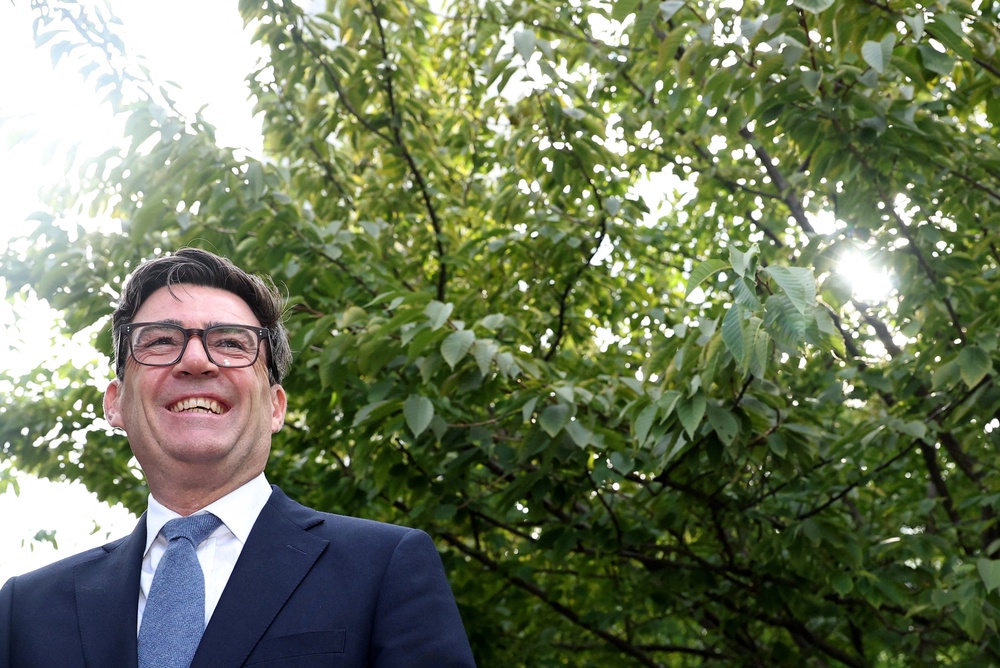 Andy Burnham received tickets for the directors’ lounge at Everton FC (Toby Melville/PA) (PA Wire)