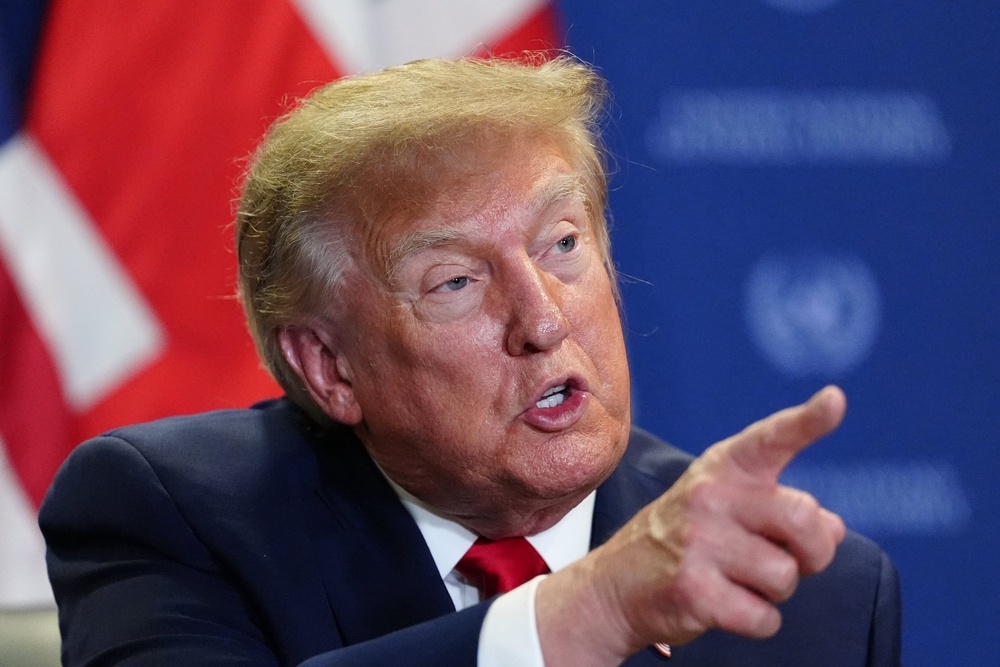 The US president has questioned the UK’s ability to defend the territory (Julia Demaree Nikhinson/AP) (AP)