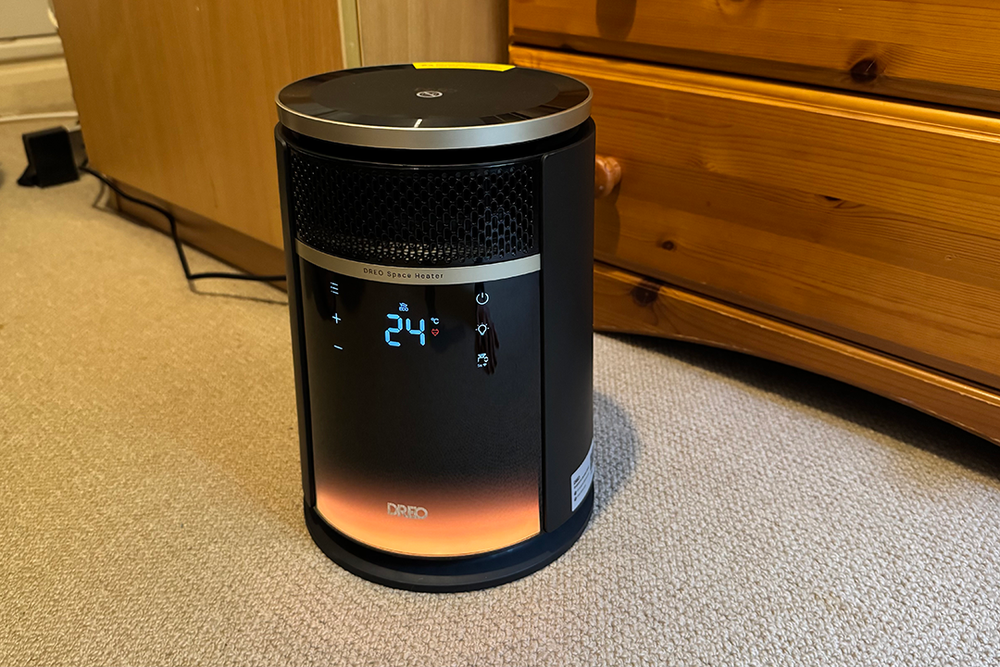 This works as a whole room heater and personal space heater (Jo Plumridge/The Independent)