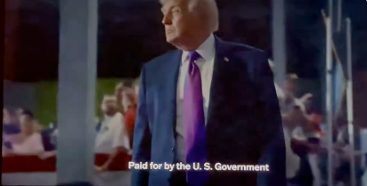 Multiple versions of the ads were produced by the Trump administration, which paid for the airtime through an external ad agency. The White House denied the ad was political when reached for comment by The Independent (@DeFede/X/White House)