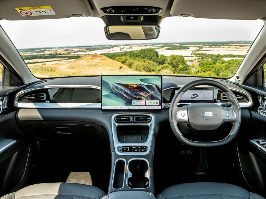 The Geely EX2's interior isn't especially modern in looks, but it's built well and gets loads of kit (Geely)