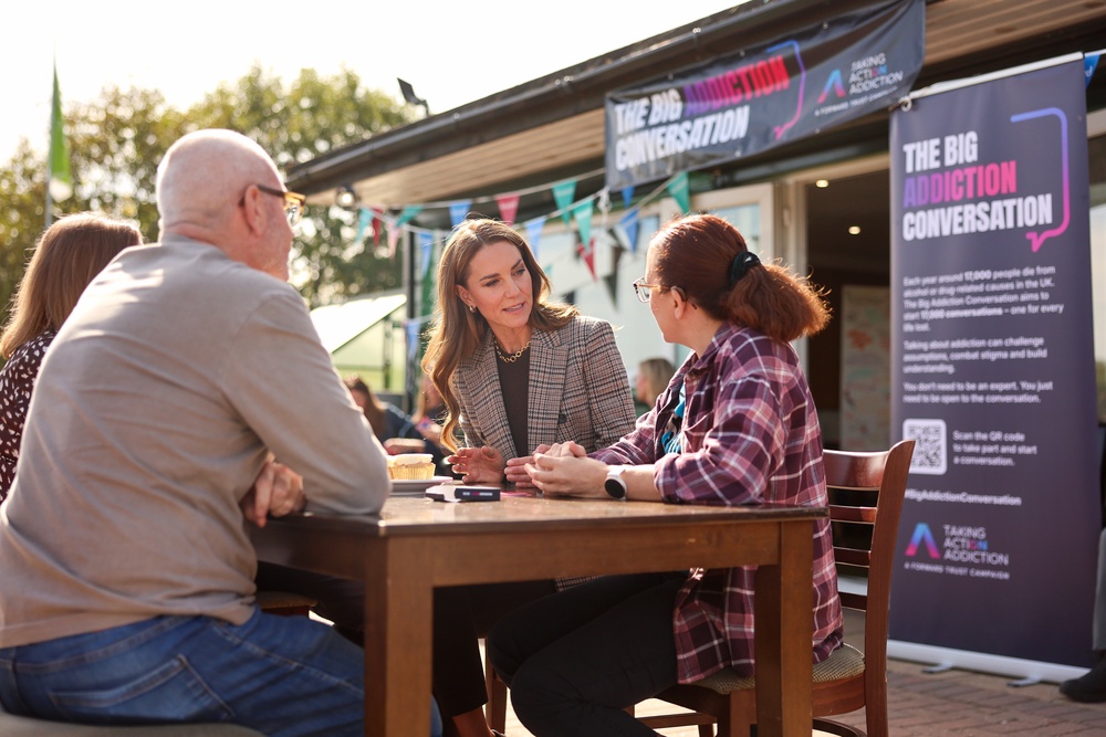 Kate is patron of the Forward Trust and launched its annual Addiction Awareness Week in 2021 (Chris Jackson/PA) (PA Wire)