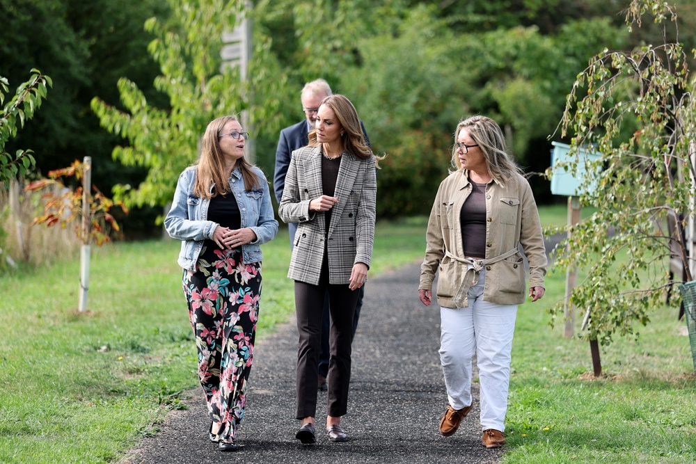 Kate was shown round the community initiative in Southend-on-Sea (Chris Jackson/PA) (PA Wire)