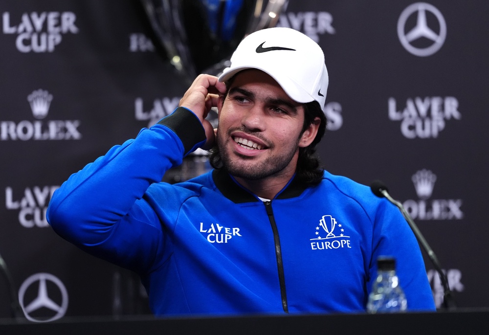 Alcaraz returns to action at the Laver Cup (PA)