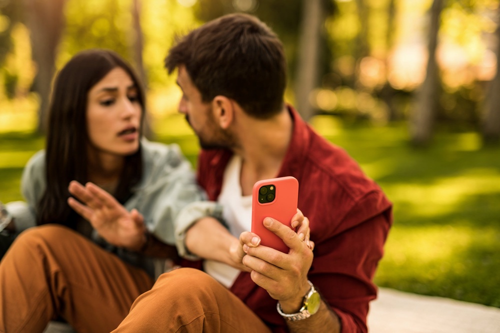 Controlling someone's access to their phone is understood to be Technology Facilitated Intimate Partner Violence (Getty/iStock)