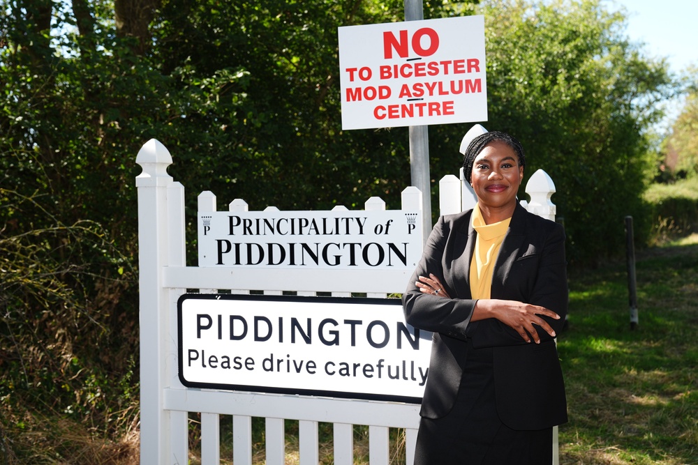 Kemi Badenoch visiting Piddington (PA)