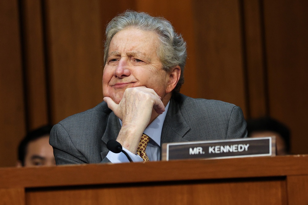 Louisiana GOP Sen. John Kennedy has said he believes a party-line budget reconciliation bill is the only way to win the funding (Getty)