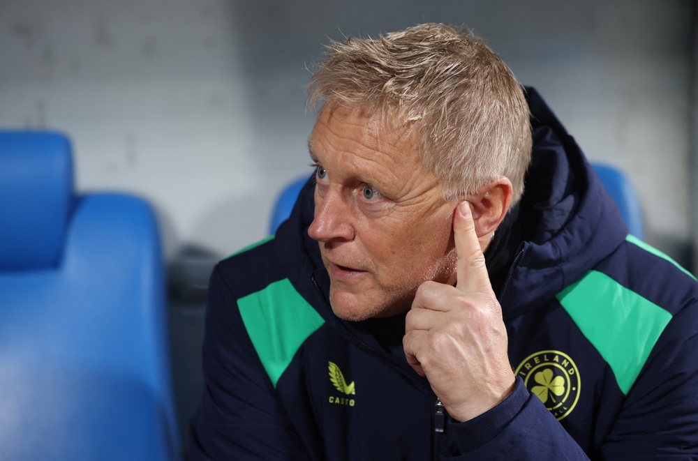 Ireland coach Heimir Hallgrimsson has caused controversy with his comments before their match with Israel (Reuters)