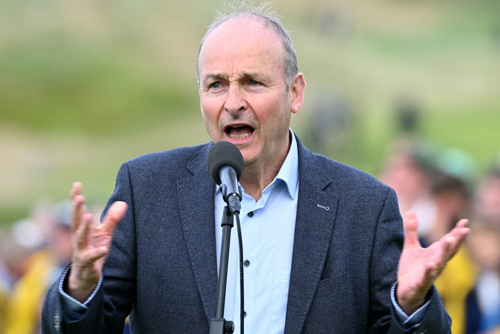 Irish taoiseach Michael Martin defended Hallgrimsson (AFP/Getty)
