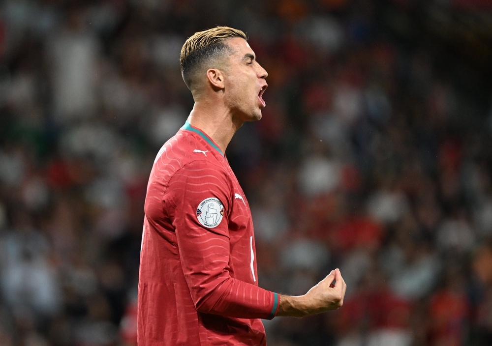 Cristiano Ronaldo had a goal disallowed for the home side (Zed Jameson/PA)