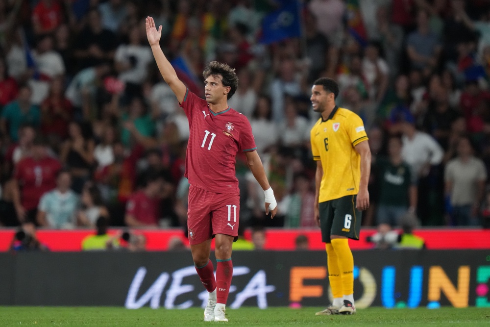 Joao Felix's deflected strike proved the difference against Wales (AP)