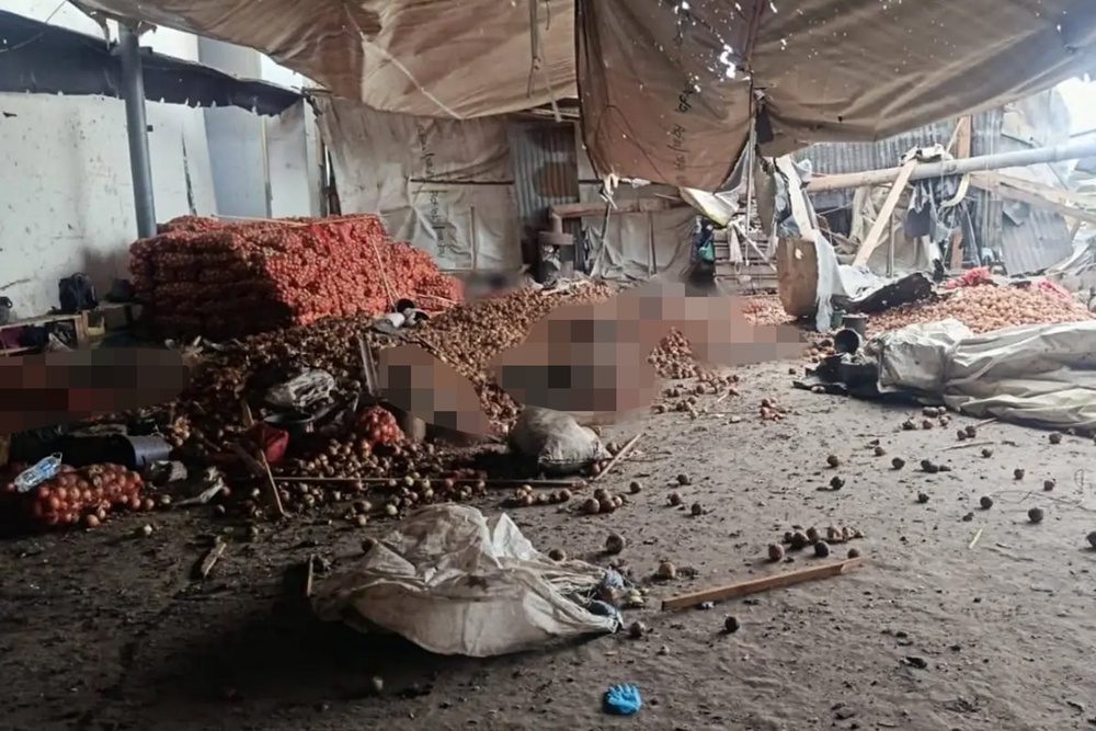 A farm was attacked, killing 12 and injuring six (Kharkiv Police)