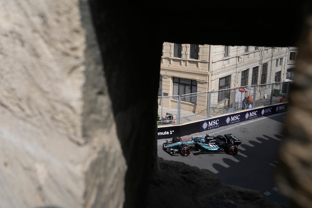 George Russell was pipped to top spot by Max Verstappen (Pavel Bednyakov/AP) (AP)