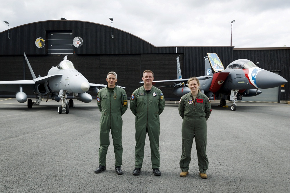 A defence exercise hosted by the Air Forces of Finland, Norway and Sweden. (AFP/Getty)