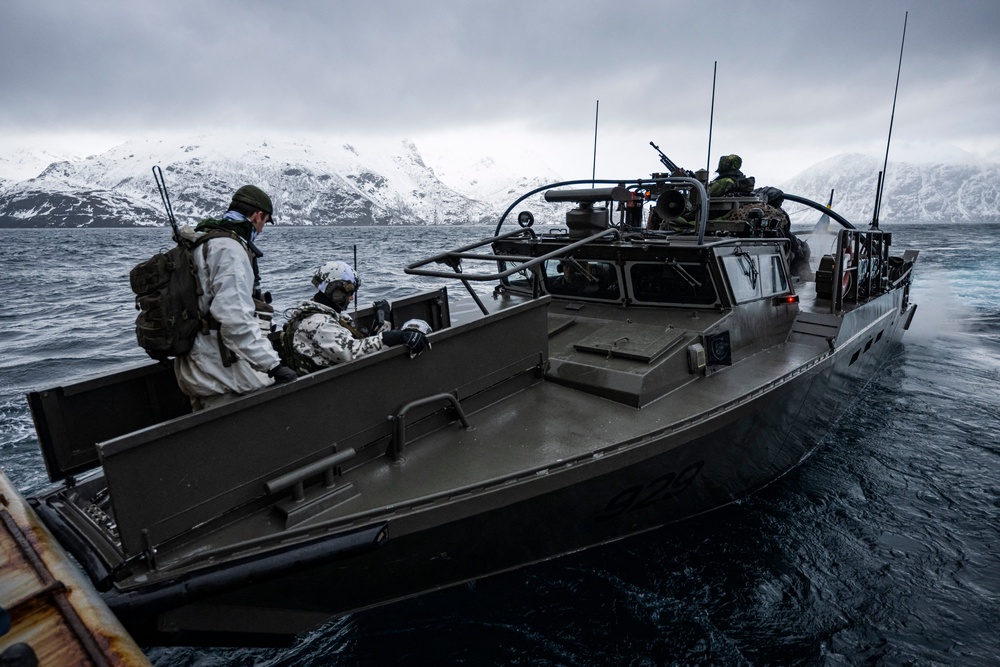 Nordic Response 24 is part of the larger Nato exercise Steadfast Defender. The exercise involves air, sea, and land forces, with over 100 fighter jets, 50 ships, and over 20,000 troops practicing defensive manoeuvres in cold and harsh weather conditions (AFP/Getty)