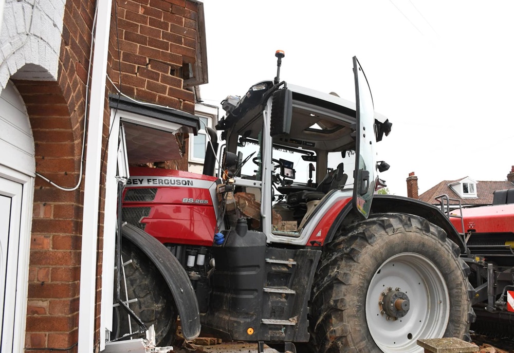Recorder Paul Reid said 'the house essentially had to be rebuilt', while the court heard the tractor needed £56,000 of repairs and the hay baler, which had cost the farmer £30,000, was written off (PA)