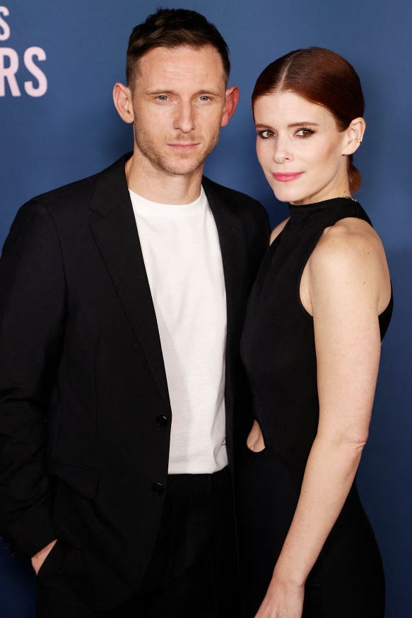 Bell and his wife Kate Mara in 2023 (AFP via Getty Images)