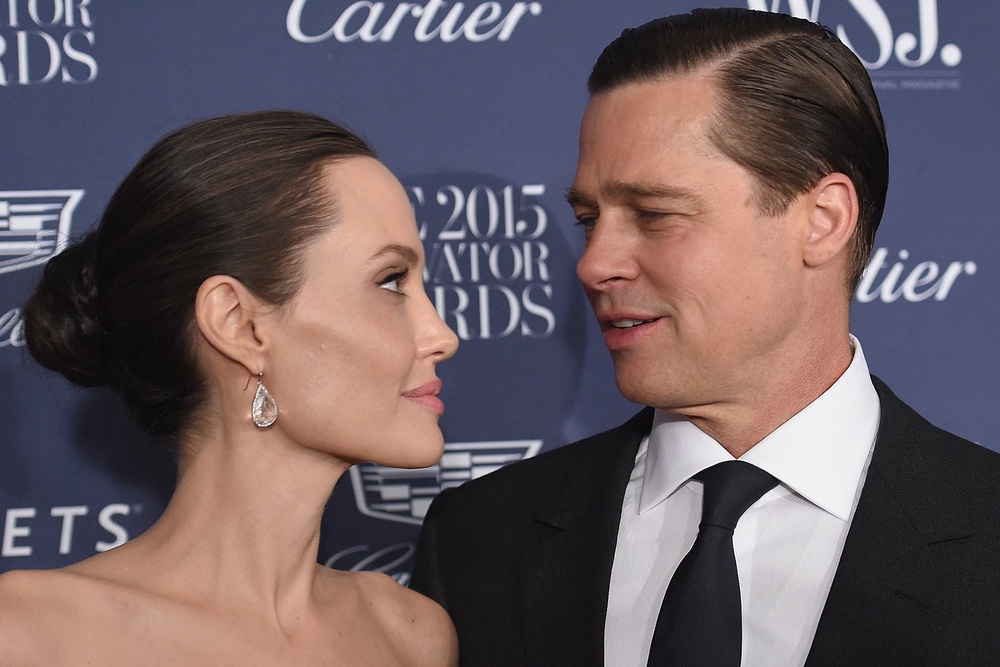 Pre-divorce: Jolie and Pitt in 2015 (Getty)