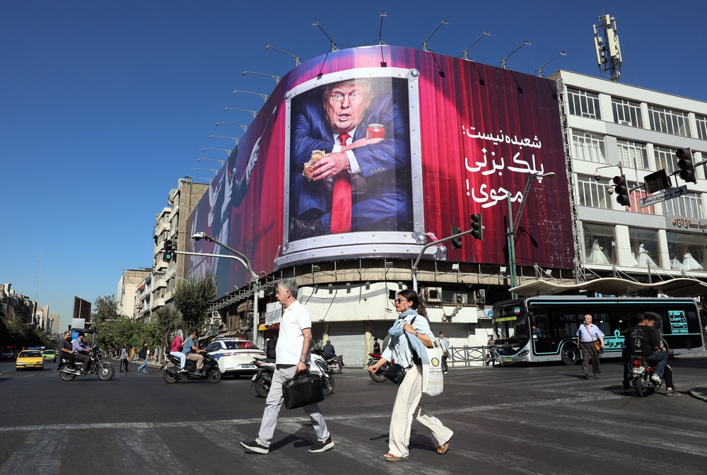 Trump appeared to admit that the the US is facing a munitions shortage due to the Iran war while his administration disputes reports as ‘fake news’ and blocks press outlets from the White House for reporting on the issue (AFP/Getty)