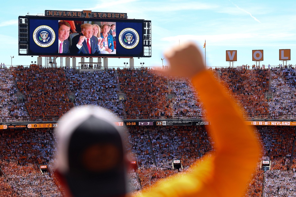 University of Tennessee officials sent a midweek advisory encouraging fans to arrive ‘significantly earlier’ than for a typical game (Getty Images)