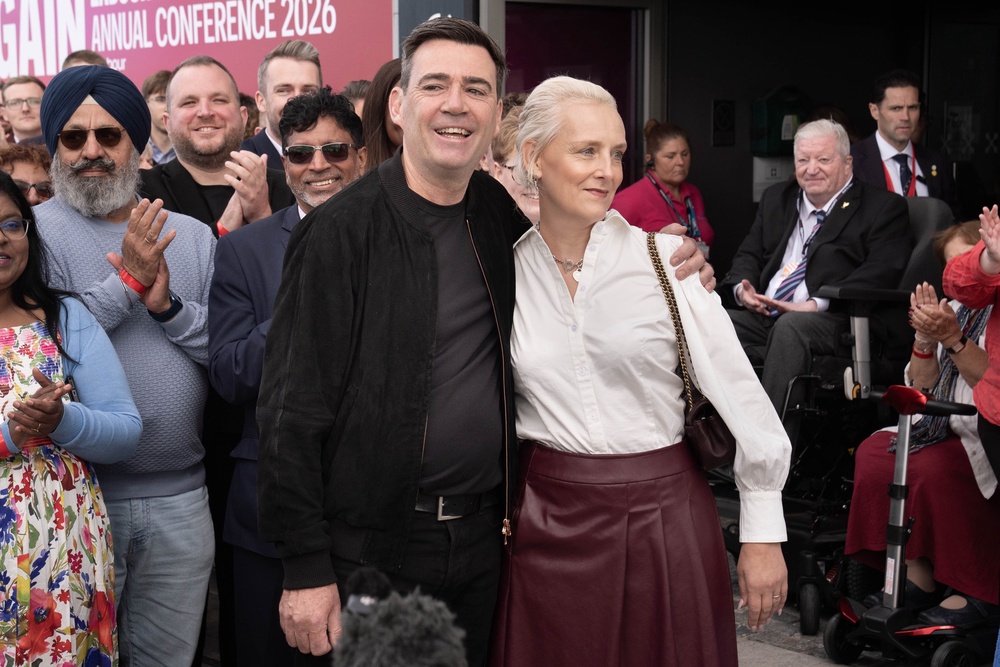 Mr Burnham said it was a proud moment to attend the Labour conference for the first time as leader (PA Wire)