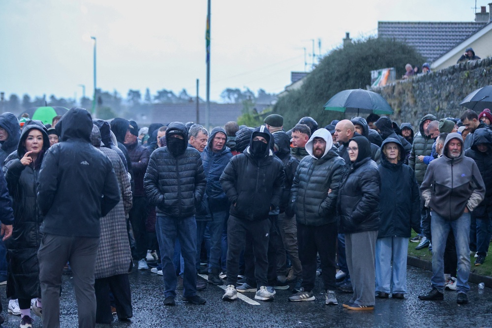 A parade by Northern Ireland's pro-British Protestant Orange Order was set to pass through the area on Sunday for the first time since 1997 (AFP/Getty)
