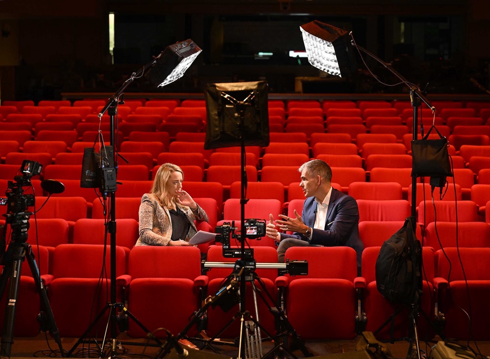 BBC director-general Matt Brittin was interviewed on the Sunday With Laura Kuenssberg programme (Jeff Overs/BBC/PA) (PA Media)