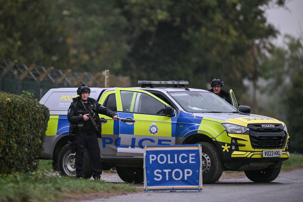 Three vans were stopped by police Sunday morning (AFP/Getty)