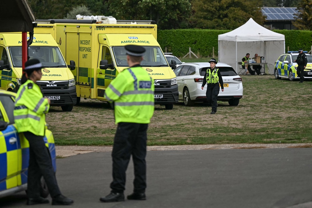 A major incident was declared and 85 homes have been evacuated (AFP/Getty)