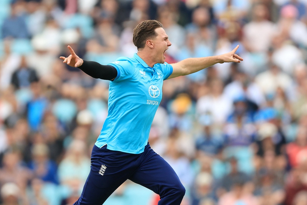 Sonny Baker opened England’s account in the field (Nigel French/PA) (PA Wire)