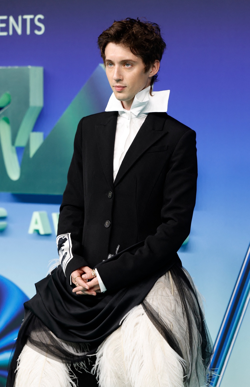 A quirky take on the classic tuxedo, I guess? (Reuters)
