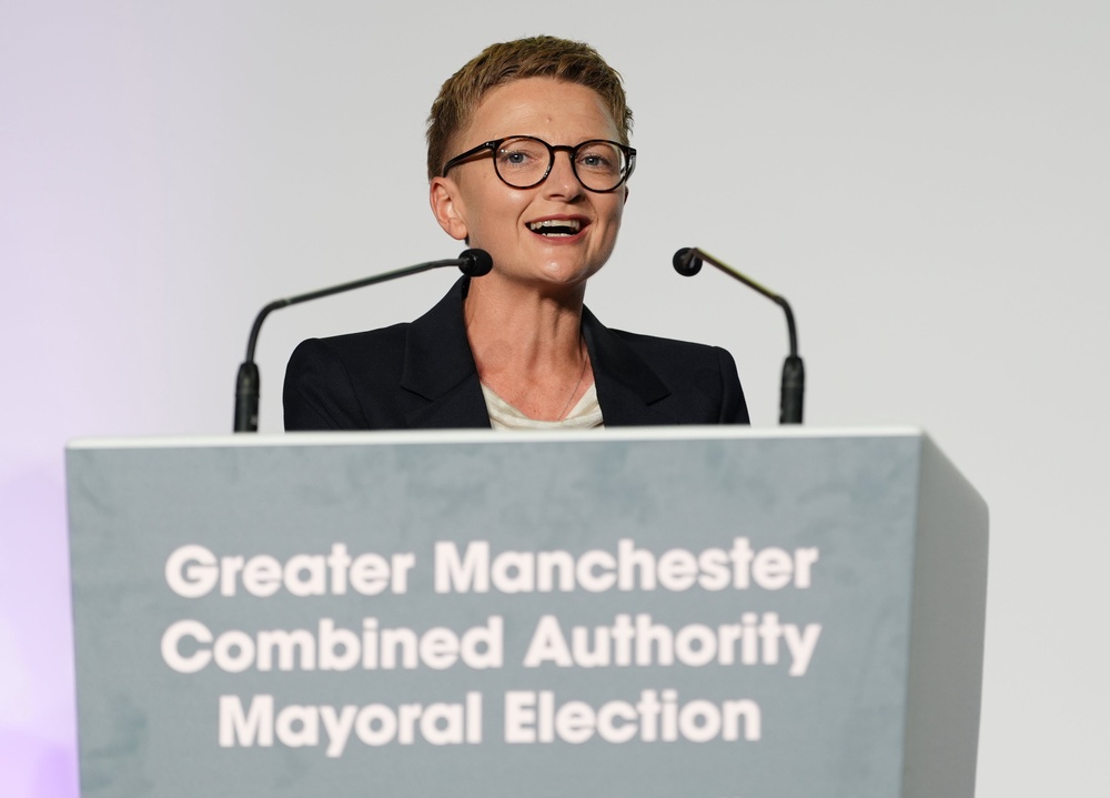 Greater Manchester Mayor Bev Craig won the mayoralty after Prime Minister Andy Burnham won his Westminster seat (Annabel Lee-Ellis/PA) (PA Wire)