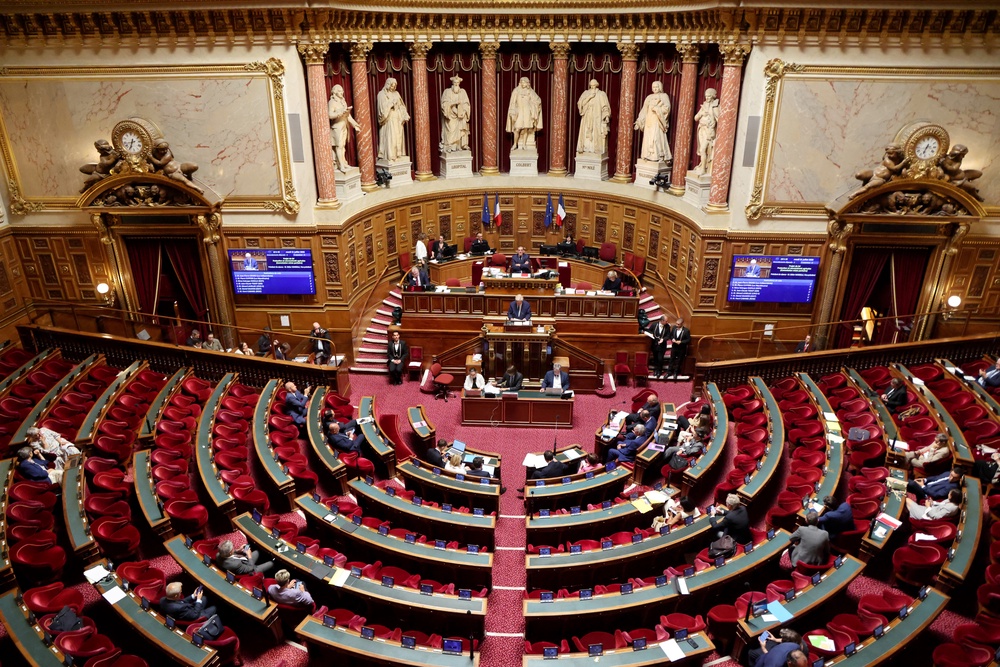 The French Senate – half of the chamber is re-elected every three years (AFP/Getty)