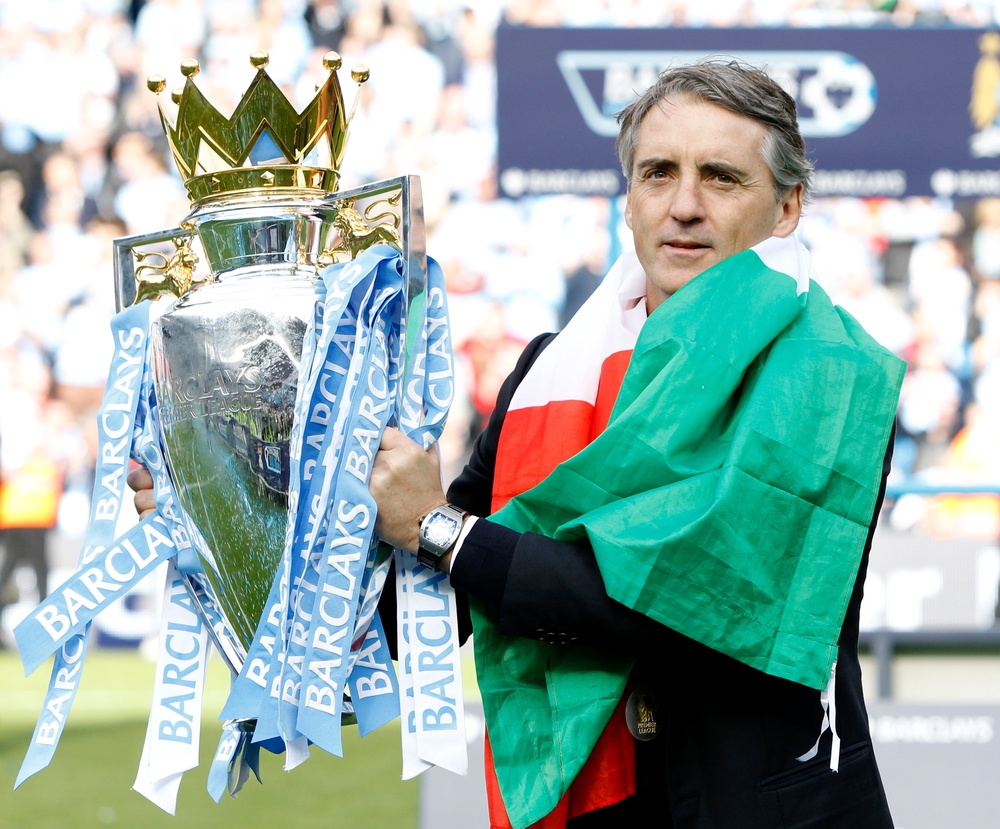 City won the Premier League under Mancini in 2012 (Peter Byrne/PA)