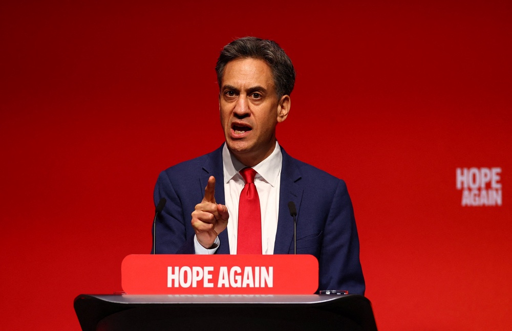 The foreign secretary told the Labour conference on Monday that Britain should grow closer to the bloc to secure its defensive and economic future (Reuters)